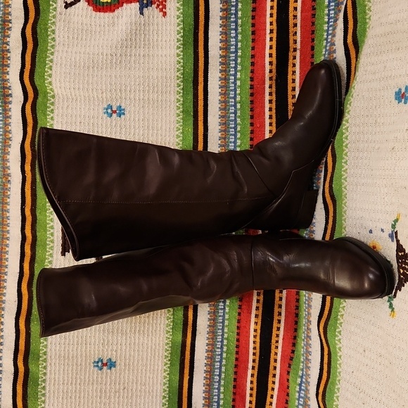 Vintage Santana Canada Leather Slouchy Riding Boot Size 8 - Picture 1 of 8
